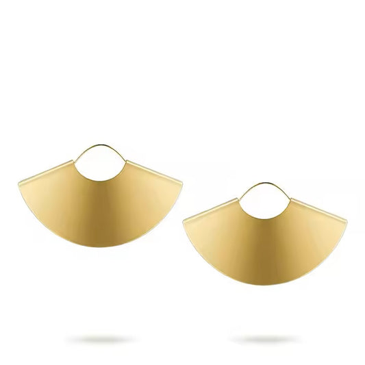18K Gold Plated Stainless Steel Fan Earrings