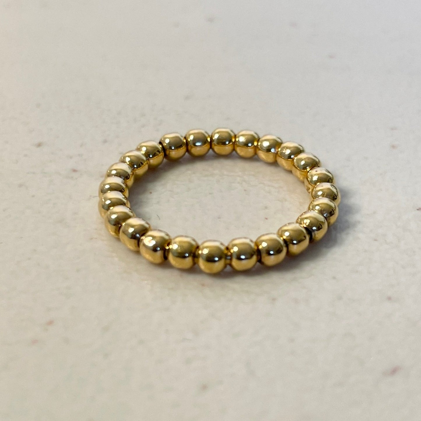 21K Gold Beaded Ring